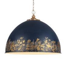 Golden 0809-8P VG-ANVY - Golden Lighting Alison 8-light Pendant in Vintage Gold and Antique Matte Navy shade